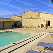 The swimming pool of 18X6 meters of the hotel La Bergerie in Joucas in the Luberon